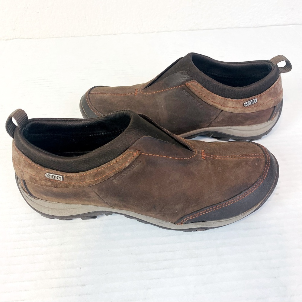 Merrell Women's Brown Waterproof Slip-On Hiking Shoes